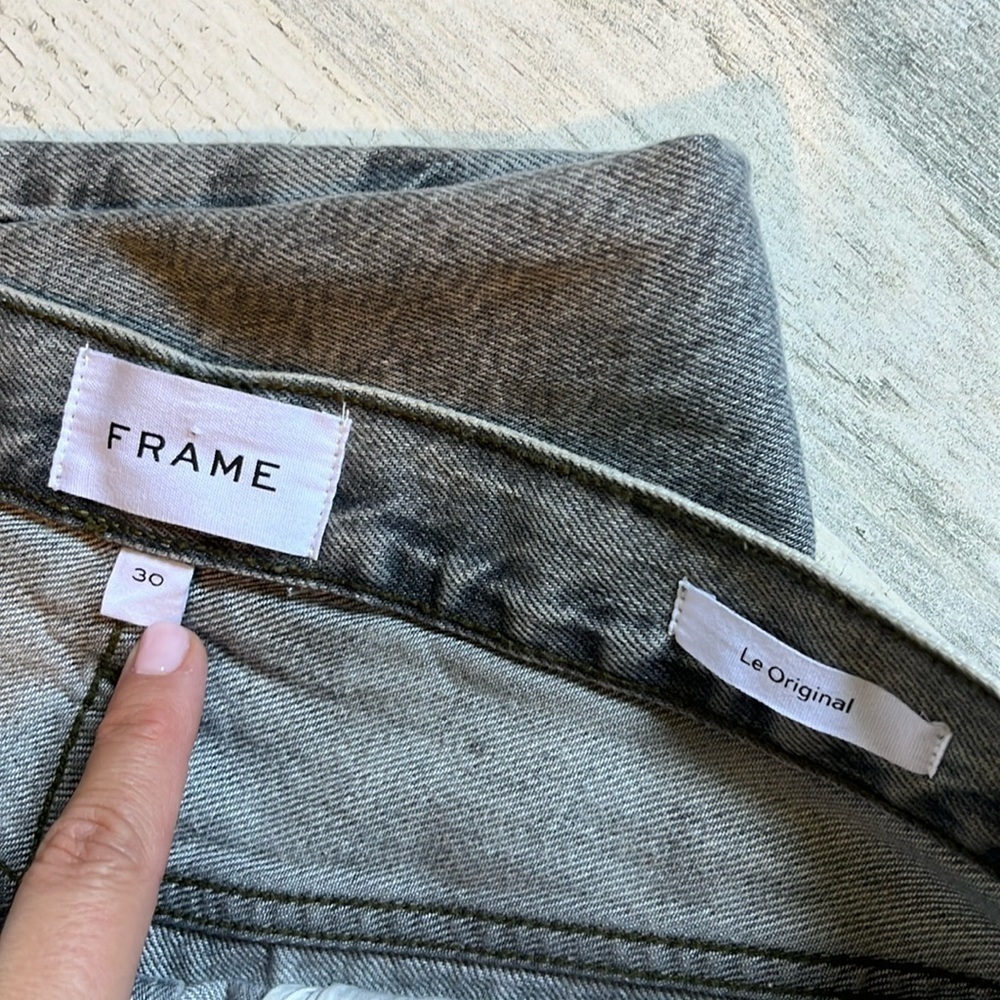 Frame Le Original Gray Jeans Size 30 - Picture 5 of 11